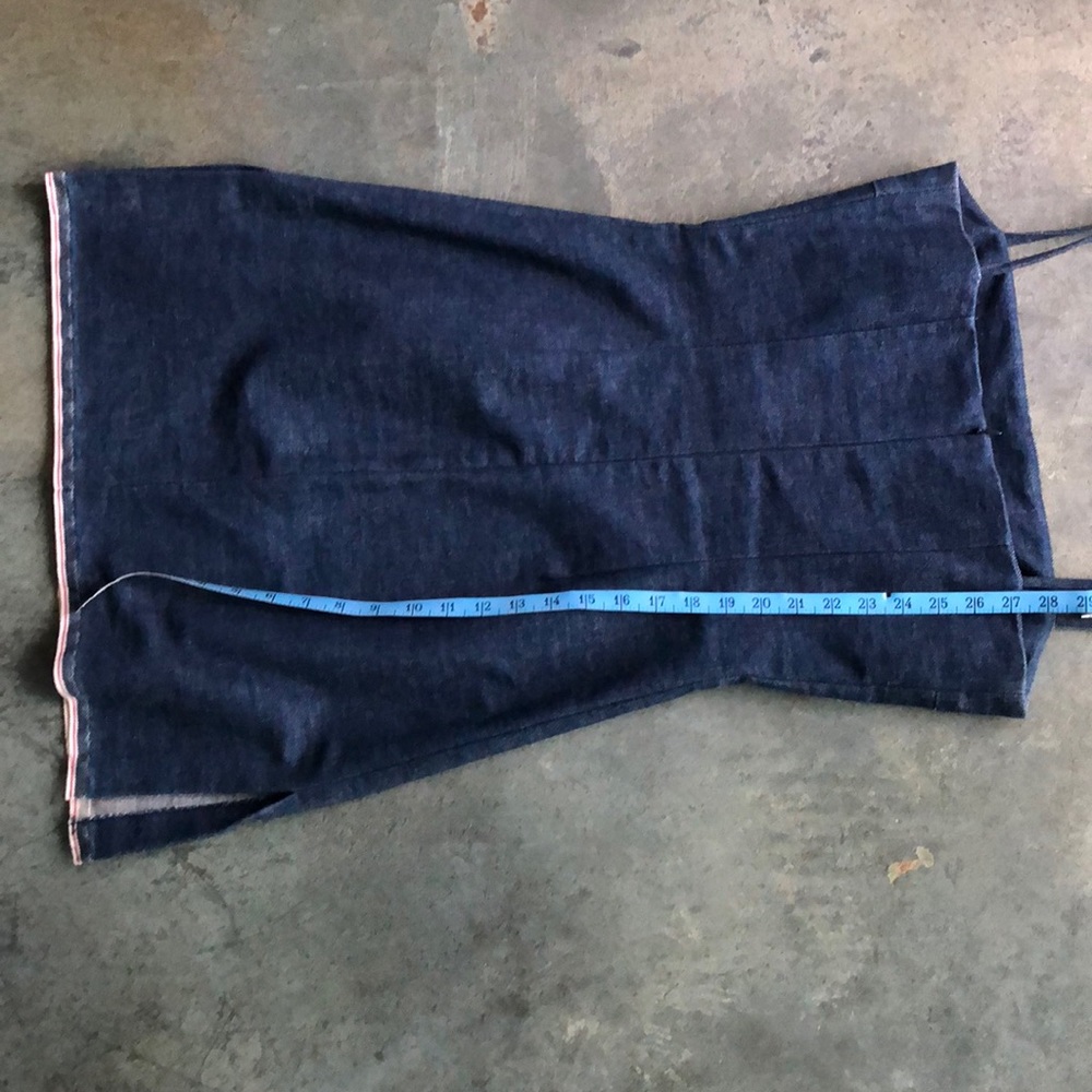 Jean denim dress abt a sz 4 - Picture 6 of 8